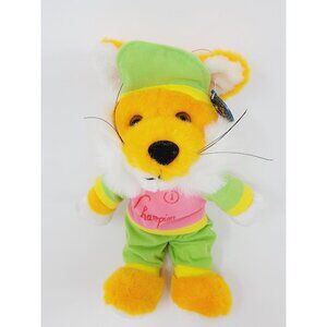 Vintage 14"  King Plush Kuddles Fox in workout outfit plush stuffed animal